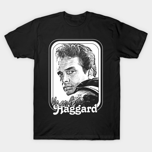 Merle Haggard // Retro Style Country Music Fan Gift T-Shirt by DankFutura